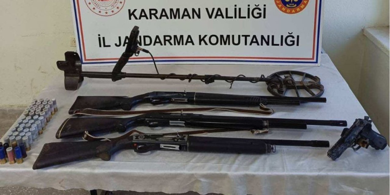 Karaman’da çalıntı ve kaçak silah operasyonu: 1 gözaltı