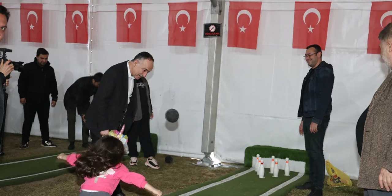 Kırıkkale Belediyesi’nden çocuklar için eğlence çadırı