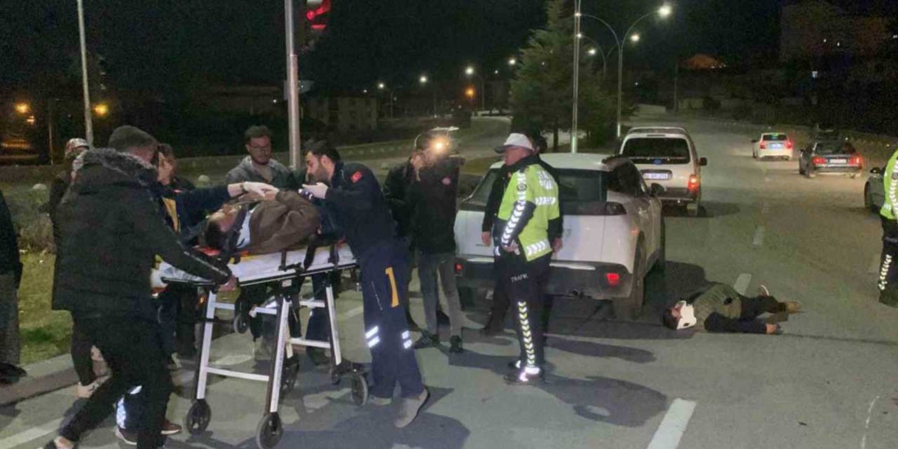 Karaman’da cip ile motosiklet çarpıştı: 2 yaralı