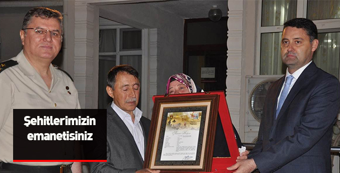 Şehitlerimizin emanetisiniz