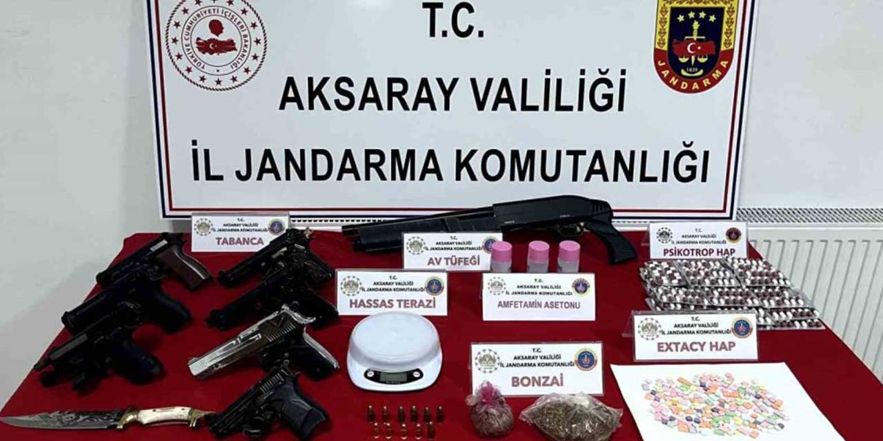 Aksaray jandarmadan uyuşturucu ve silah ticareti operasyonu: 1 tutuklama