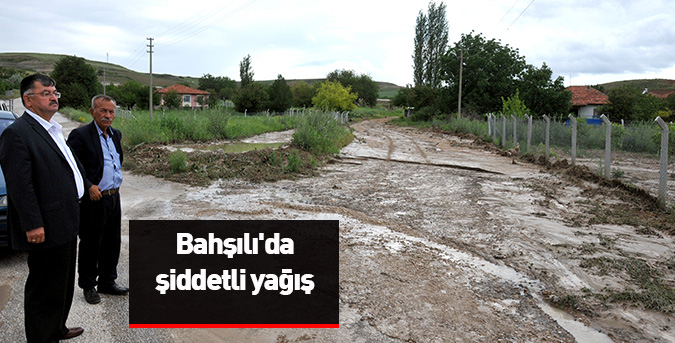 Bahşılı'da şiddetli yağış