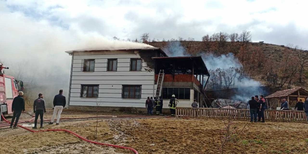 Osmancık’ta korkutan yangın