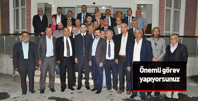 Önemli görev yapıyorsunuz