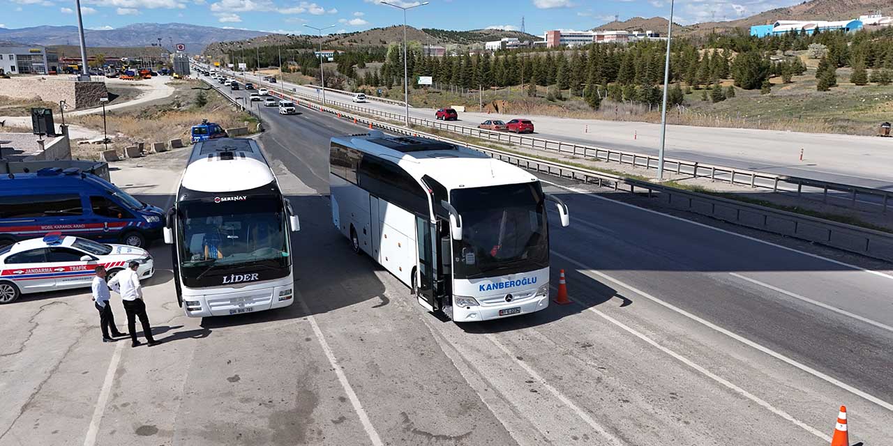 Kırıkkale’de trafik yoğunluğu devam ediyor