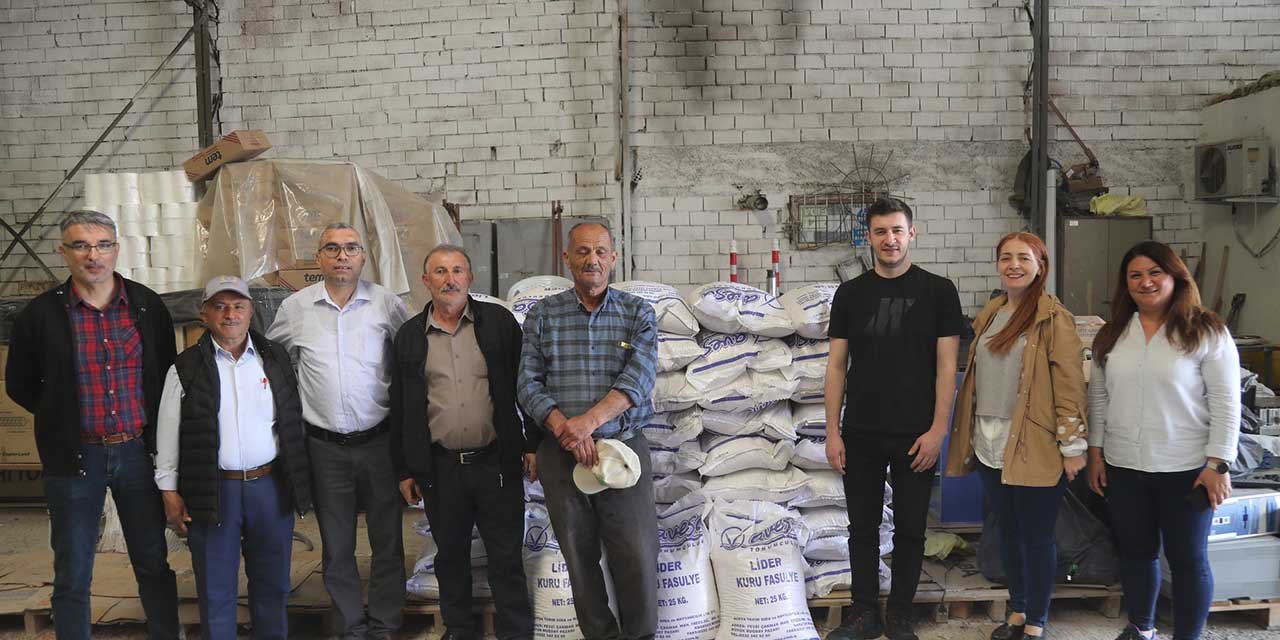 Üreticilere kuru fasulye tohum desteği