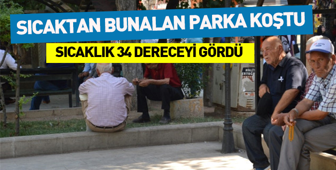 Sıcaklardan Bunalan Soluğu Parkta Aldı