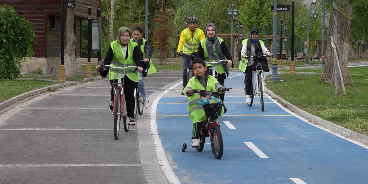 Kırıkkale'de pedallar sağlıklı yaşam için çevrildi