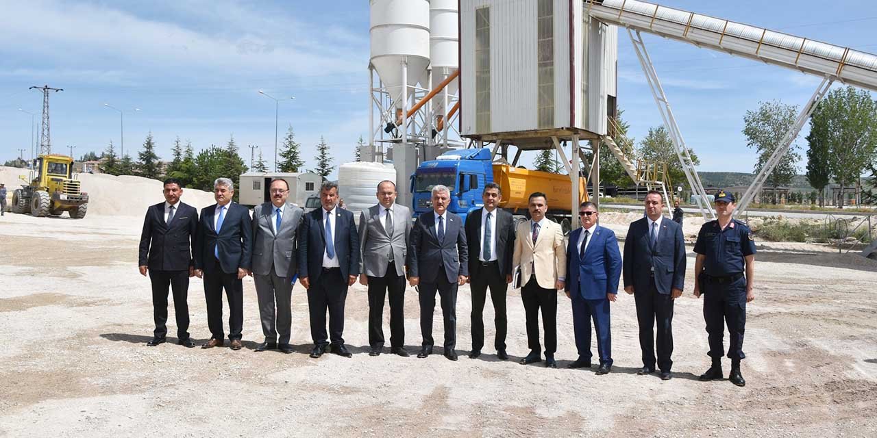 Kırıkkale’nin köyleri için beton üretiliyor