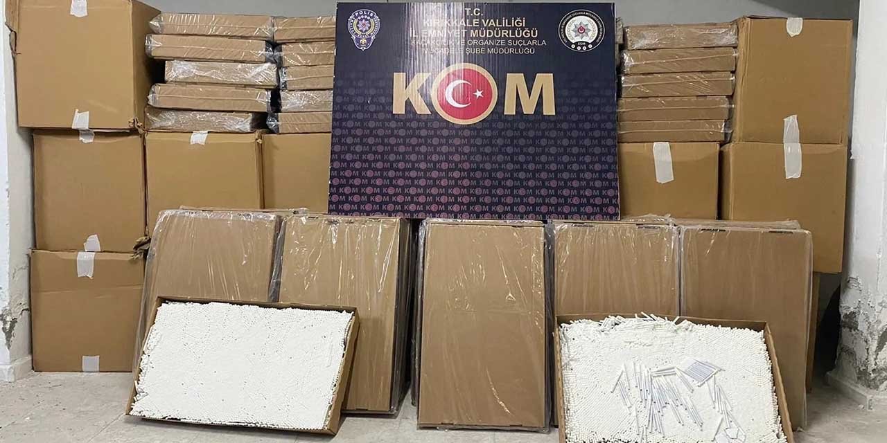 Kırıkkale’de makaron ele geçirildi