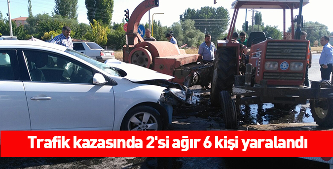 Trafik kazası ucuz atlatıldı