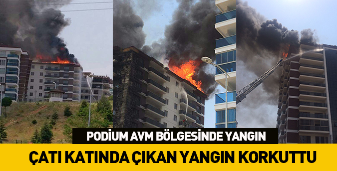 Çatı katı yangını korkuttu
