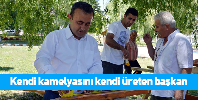 Kendi kamelyasını kendi üreten başkan