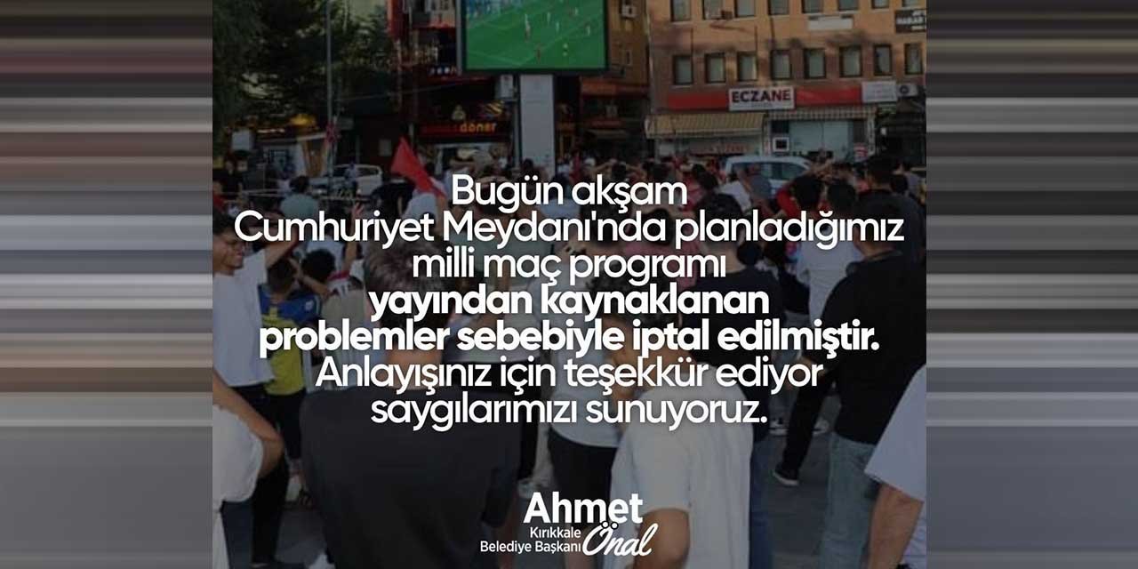 Milli maç heyecanına yayın engeli