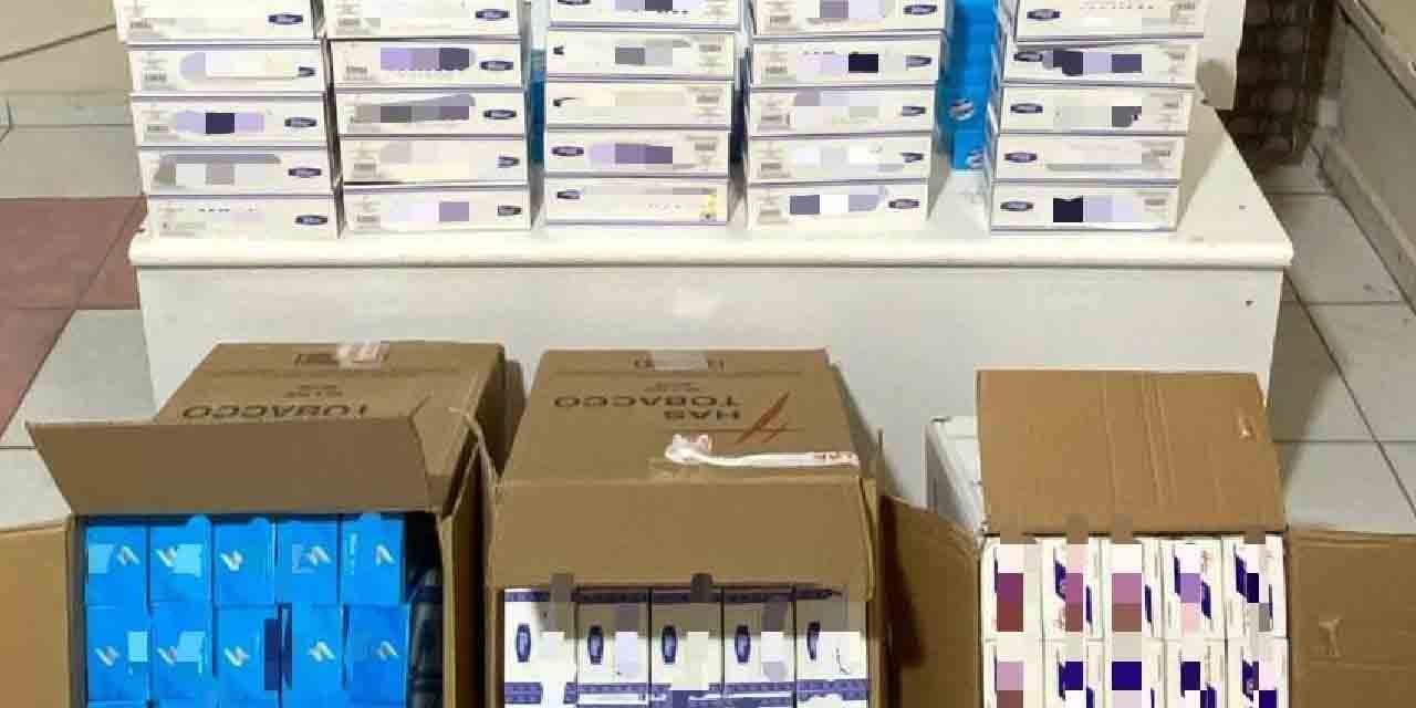 Kırıkkale’de 50 bin adet makaron ele geçirildi