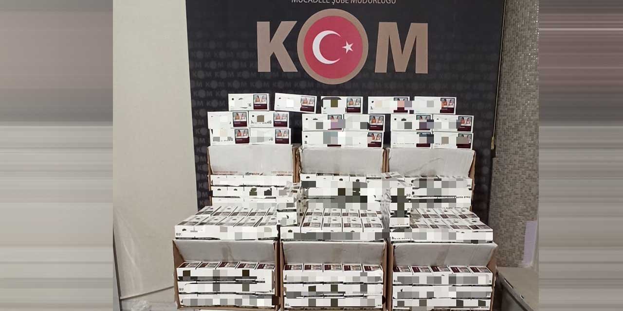 Kırıkkale’de 70 bin adet makaron ele geçirildi