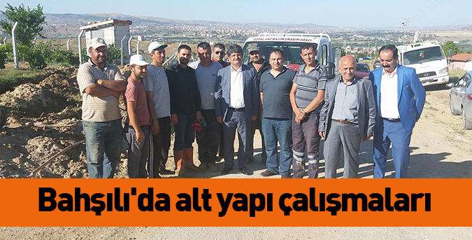 Bahşılı'da alt yapı çalışmaları