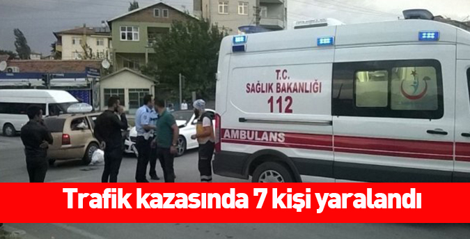 Trafik kazasında 7 kişi yaralandı