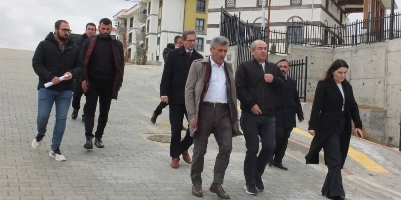 Bahşılı’da TOKİ konutları incelendi!