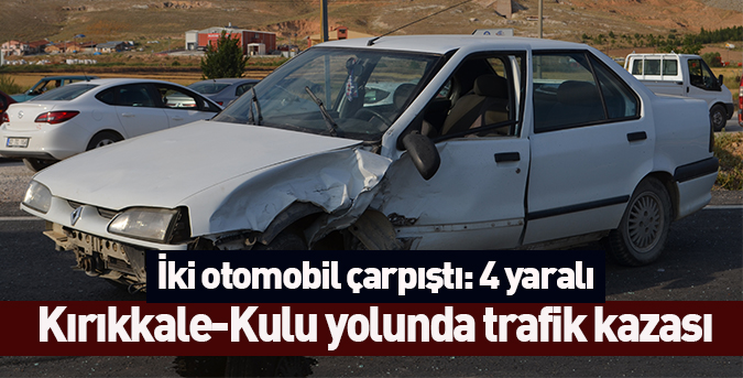 İki otomobil çarpıştı