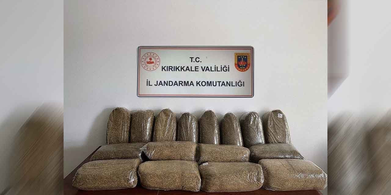 80 kilogram kaçak tütün ele geçirildi