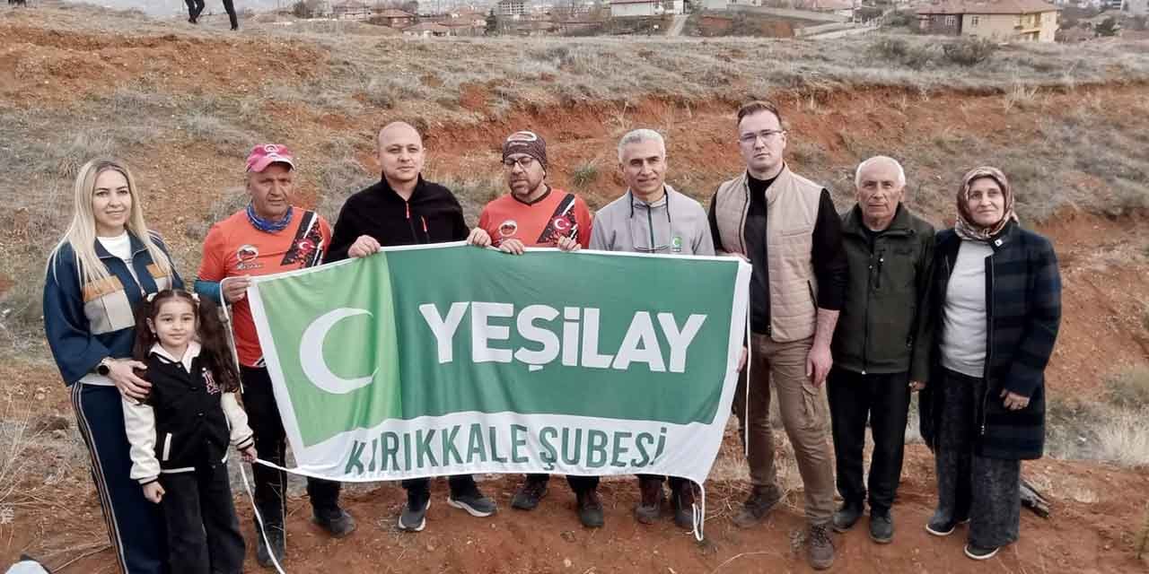 Yeşilay ve dağcılar doğa için buluştu
