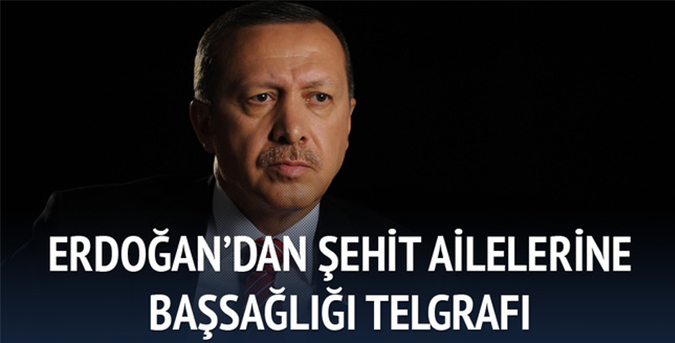 Erdoğan'dan şehit ailesine başsağlığı telgrafı