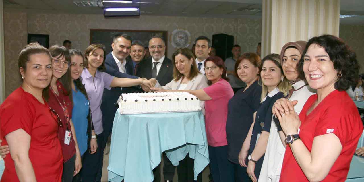 Hemşirelere renkli kutlama