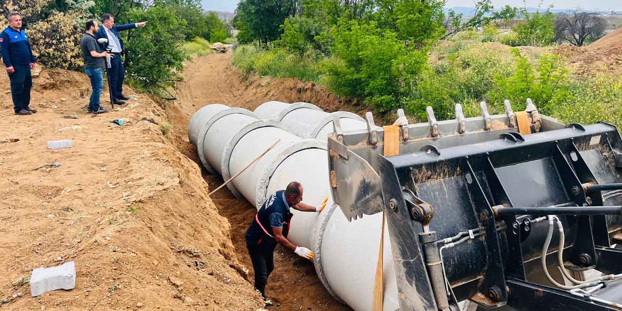 Delice’de TOKİ yolu yapılıyor