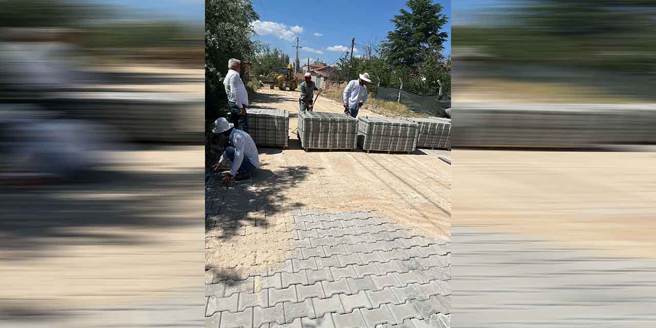 Keskin’de kilit parke onarımı tüm hızıyla sürüyor