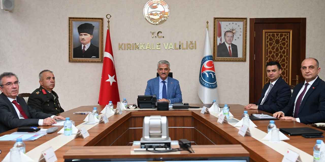 Kırıkkale’de güvenlik ve asayiş masaya yatırıldı