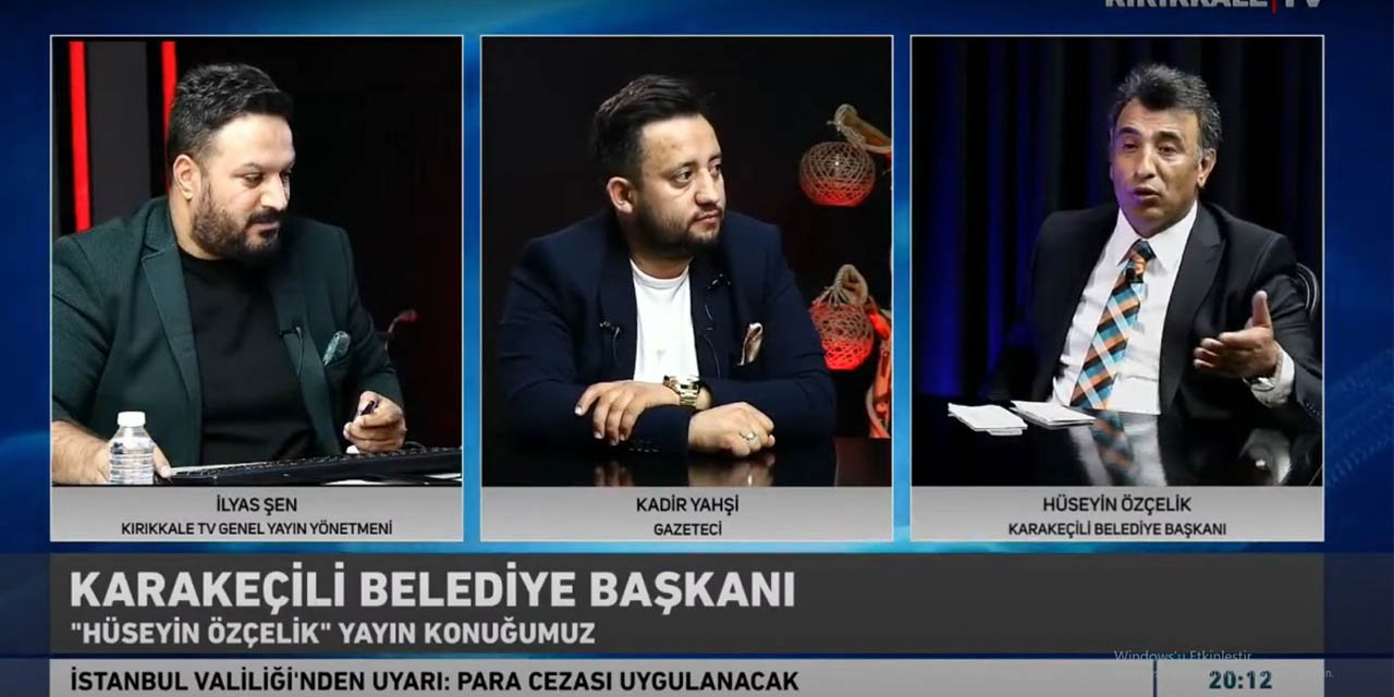 Başkan Hüseyin Özçelik Kırıkkale TV'de Yatırımları Anlattı