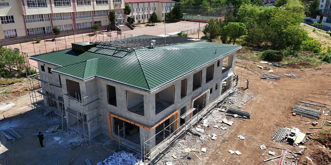 Pevrul Kavlak Kreşi inşaatı yükseliyor