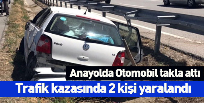 Otomobil takla attı