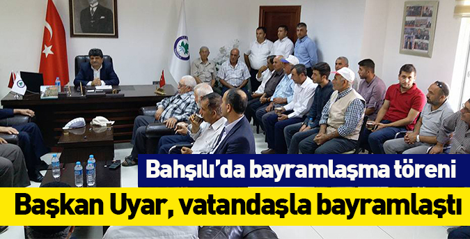 Bahşılı’da bayramlaşma