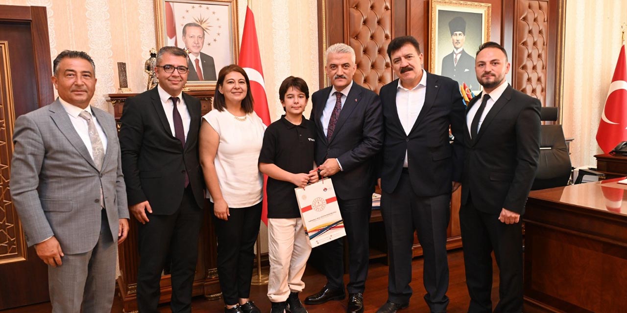 Vali Makas, LGS Türkiye birincilerini ağırladı