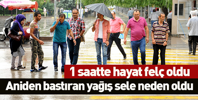 Sağanak yağış etkili oldu
