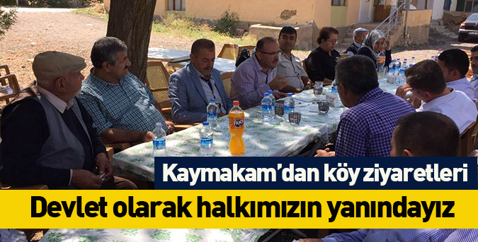 Kaymakam, vatandaşlarla buluştu
