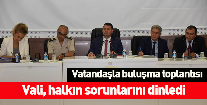 Vatandaşla buluşma toplantısı