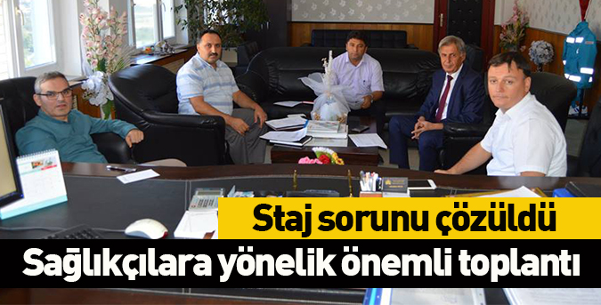 Staj sorunu çözüldü