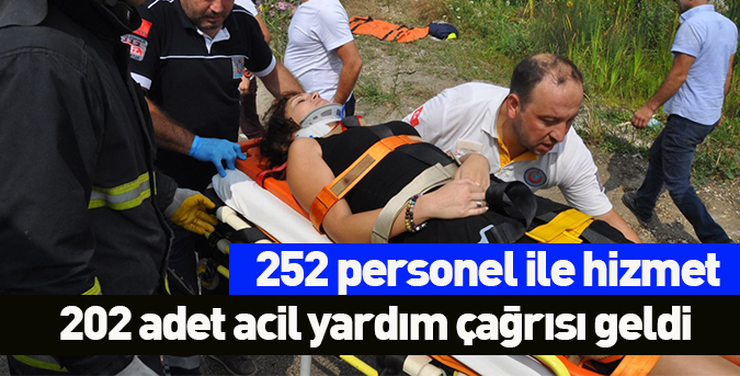 252 personel ile hizmet