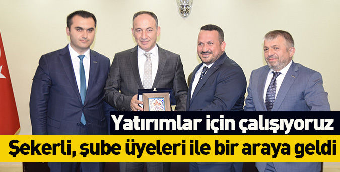 Yatırımlar için çalışıyoruz