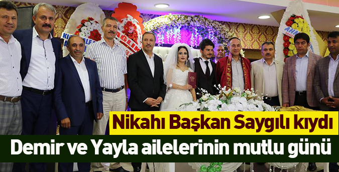 Demir ve Yayla ailelerinin mutlu günü