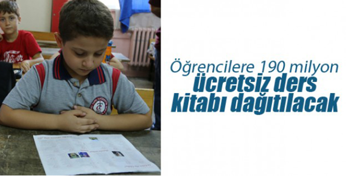190 milyon kitap dağıtılacak