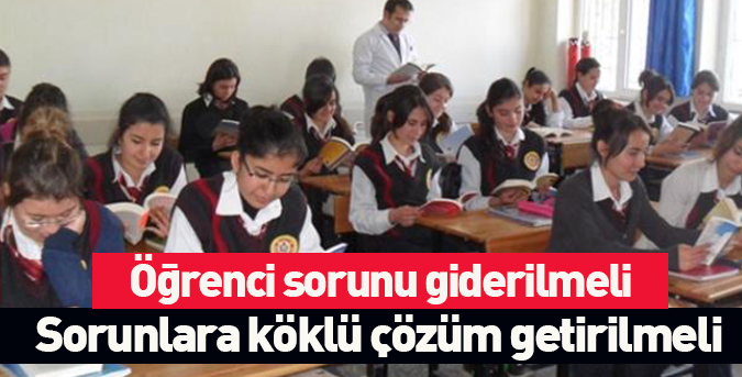 Sorunlara köklü çözüm getirilmeli