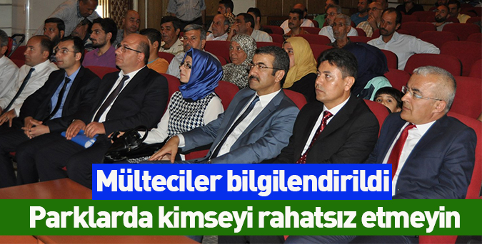 Mülteciler bilgilendirildi