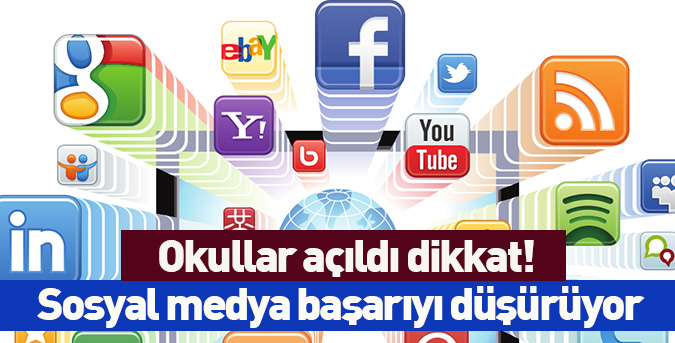 Sosyal medya başarıyı düşürüyor