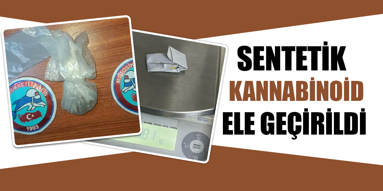 Sentetik kannabinoid ele geçirildi