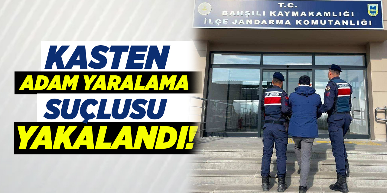 Kasten yaralama suçlusunu jandarma yakaladı!