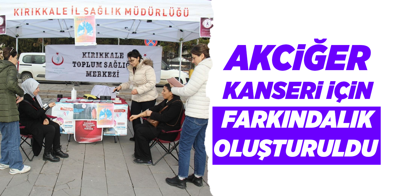 Akciğer kanseri için farkındalık oluşturuldu